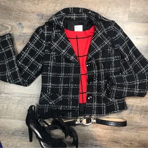 Nanette Lepore Cropped Boxy Fit Blazer Coat